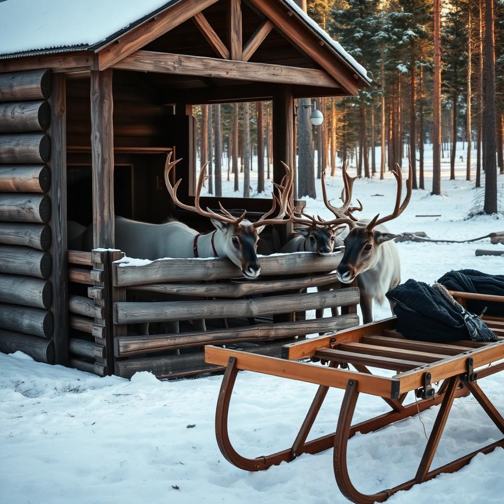 Reindeer Farm Visit and Sled Ride