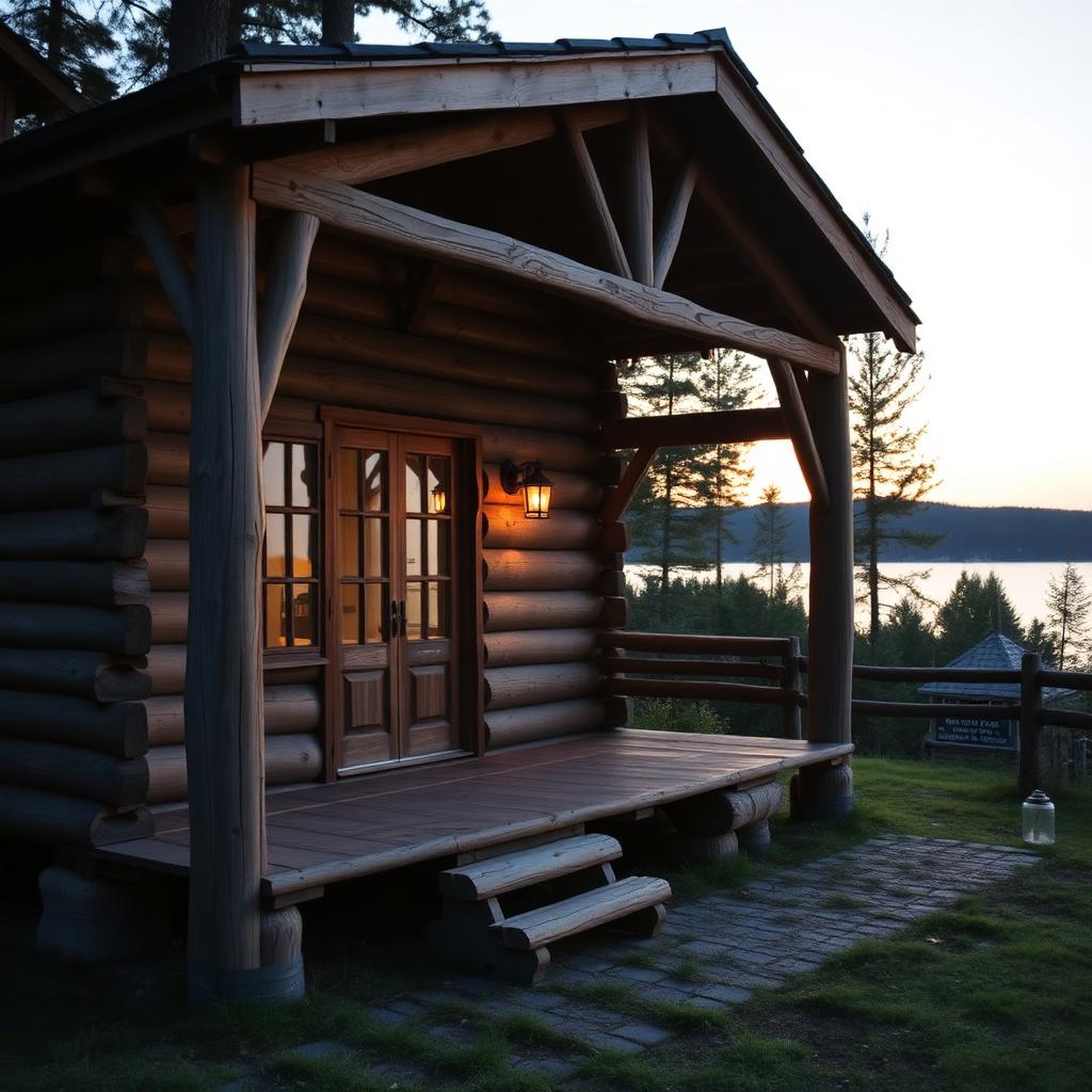 Lakeside sauna